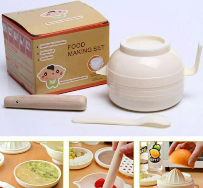 Bộ Chế Biến Ăn Dặm Kiểu Nhật 7 Dụng Cụ Cho Bé