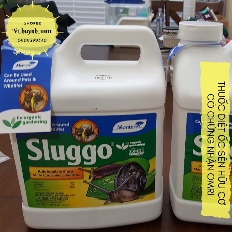 [HCM]Túi Lẻ 45Gr Chế Phẩm Mồi Diệt Ốc Sên Sluggo Mỹ Có Chứng Nhận Hữu Cơ Omri An Toàn Đến Ngày Thu Hoạch Dạng Viên Tan Chậm