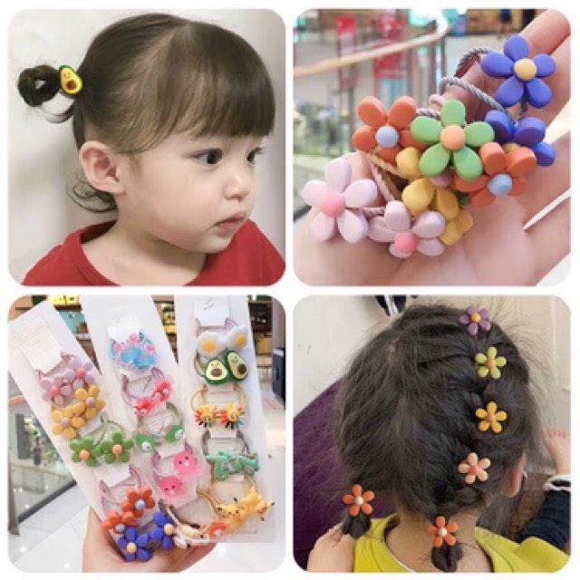 [HCM]Set 10 Dây Buộc Tóc Bé Gái Dễ Thương