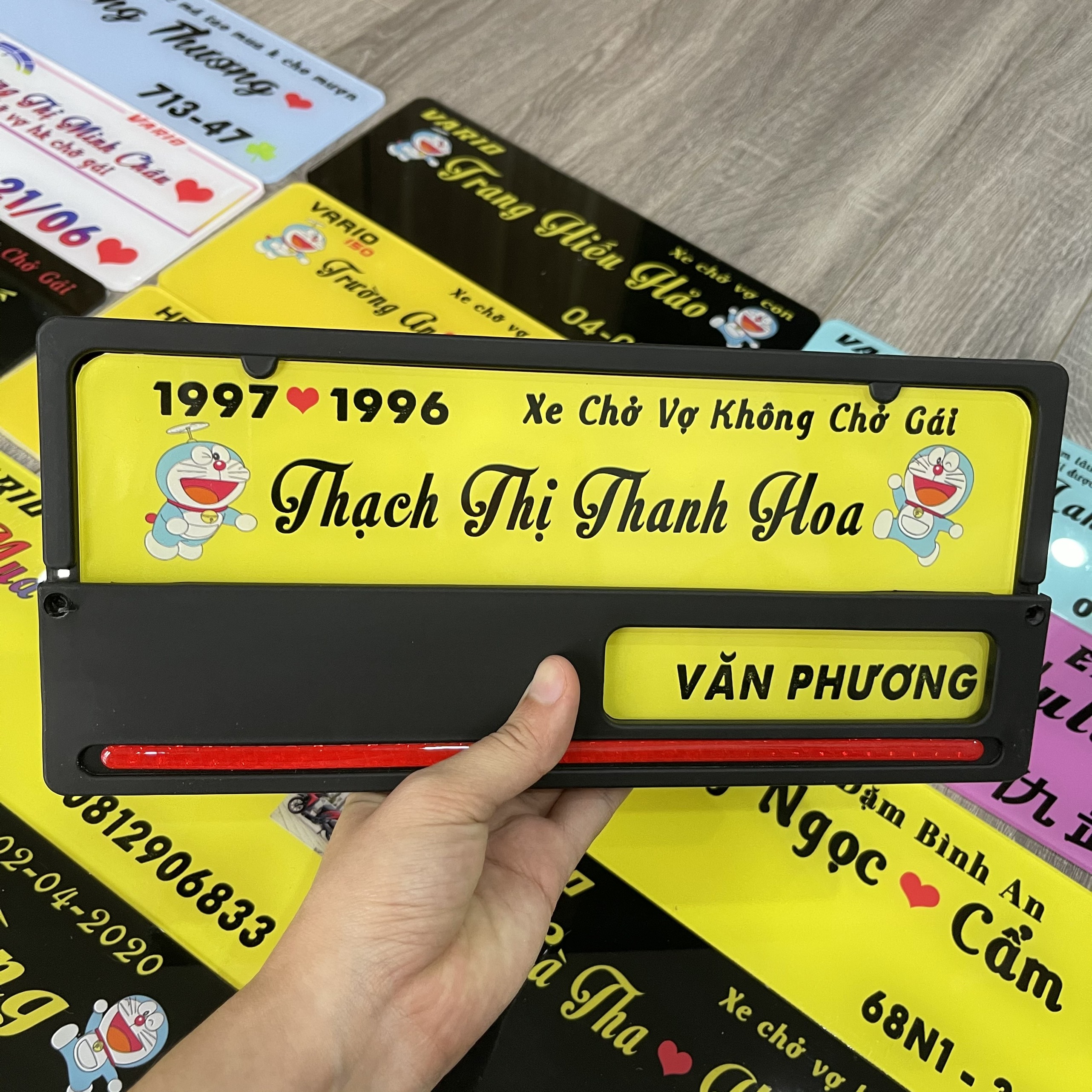 Bảng tên xe máy kiểu Indo full phụ kiện