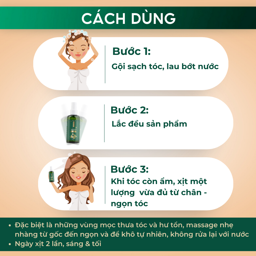 Serum Xịt Kích Thích Mọc Tóc Tinh Dầu Bưởi JAMIZU 150ml