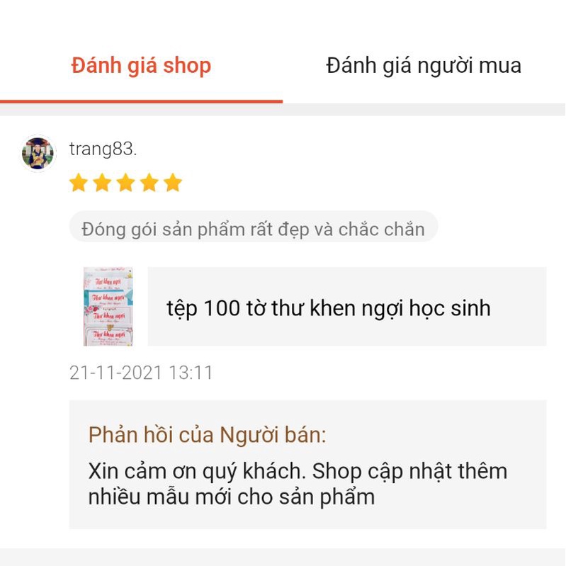 tệp 100 tờ thư khen ngợi học sinh