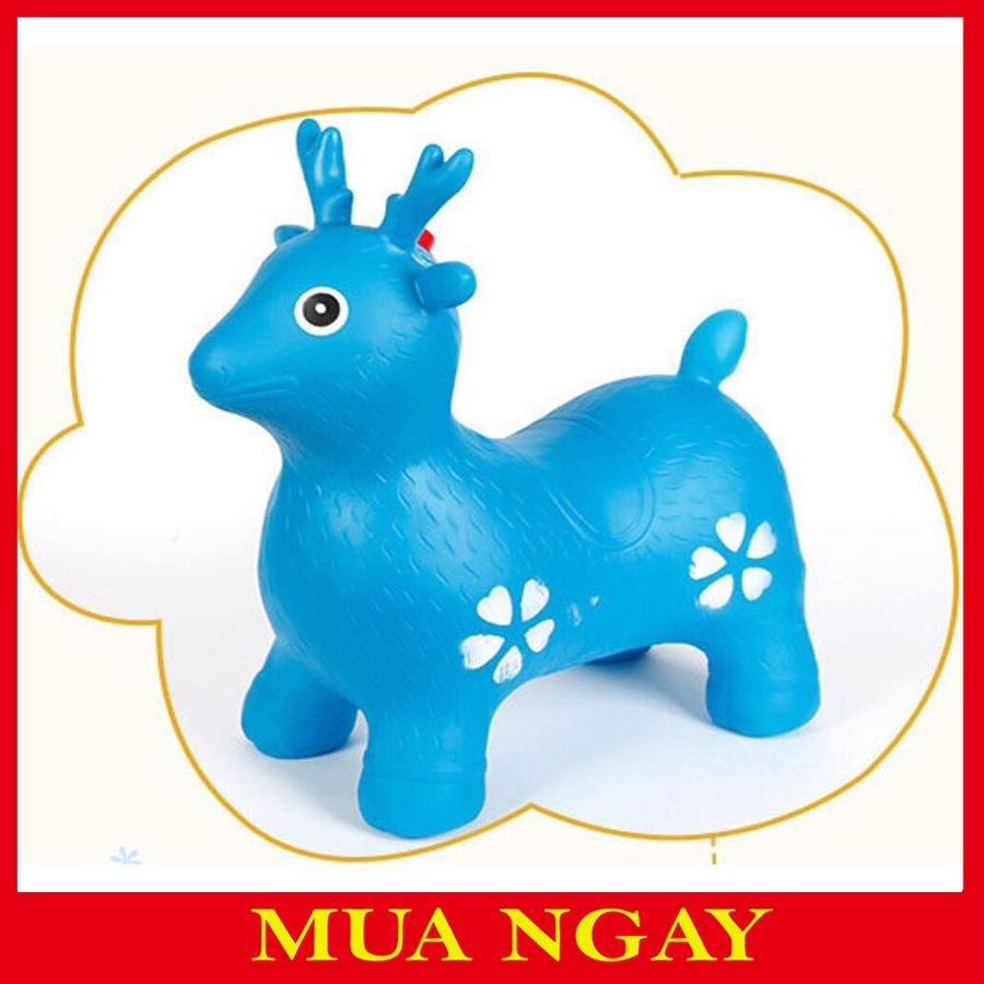 Thú nhún bơm hơi cho bé yêu