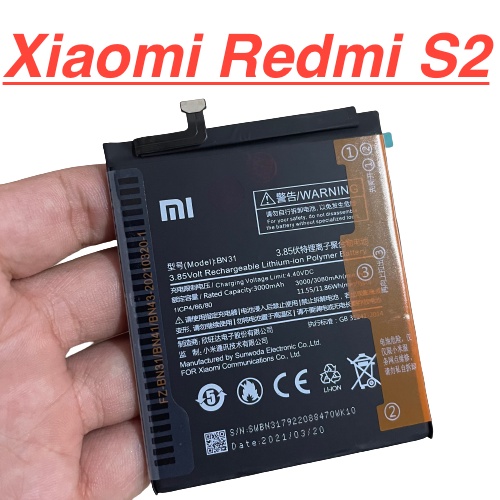 Genuine Zin battery Xiaomi Redmi S2 code bn31 capacity 3080mAh battery replacement parts