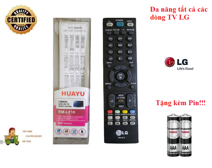 Remote điều khiển tv lg đa năng tất cả các dòng tivi lcd/led- hàng tốt tặng kèm pin