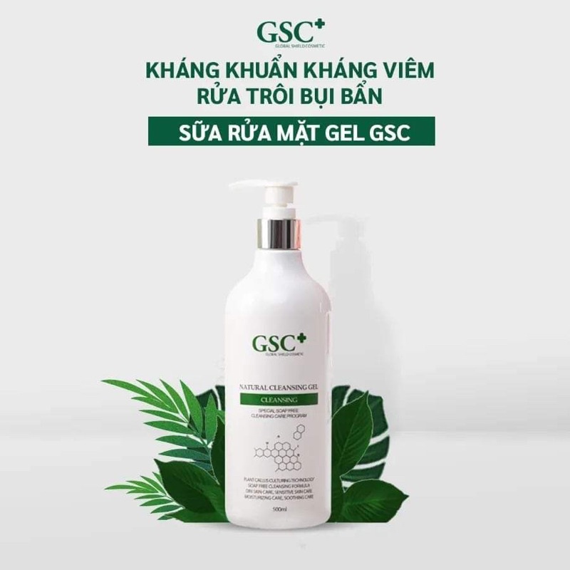 Sữa Rửa Mặt Gel GSC Natural Cleansing Gel