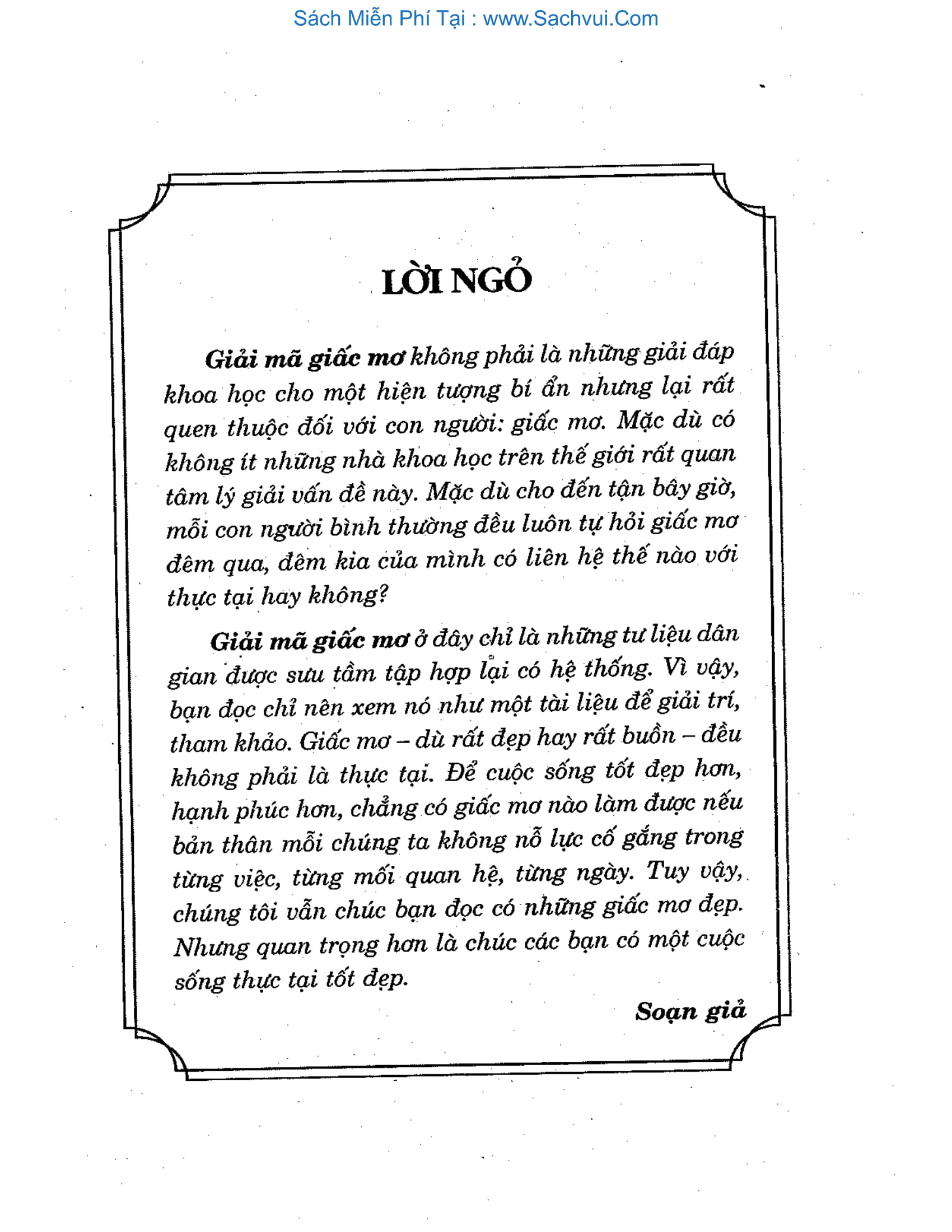 Sách Giải Mã Giấc Mơ