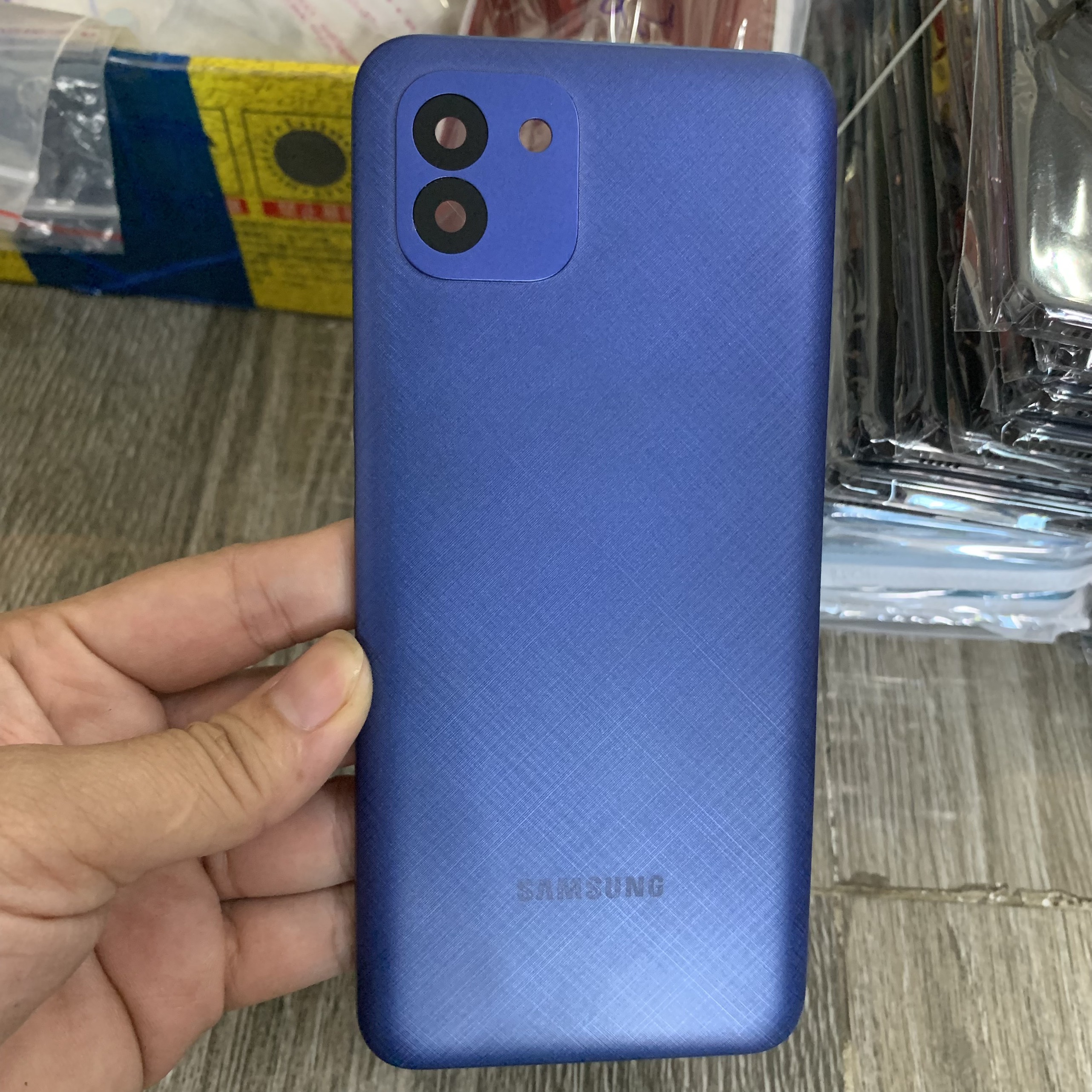 bộ vỏ samsung A03 -ZIN