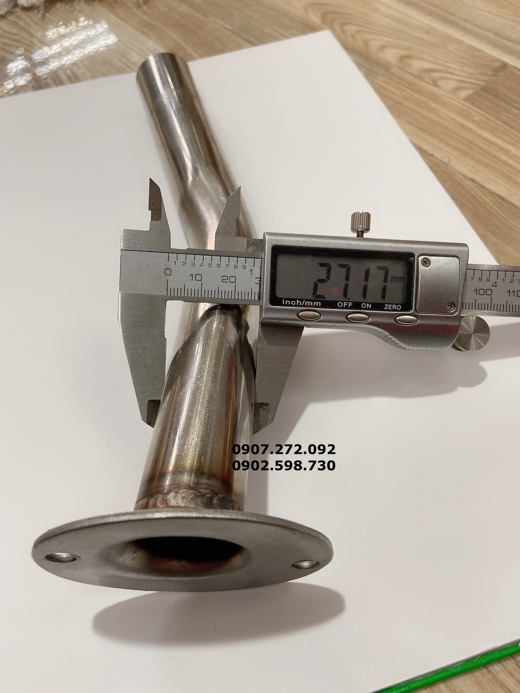 Tiêu giảm thanh pô 4road phi 27mm & 32mm inox 304