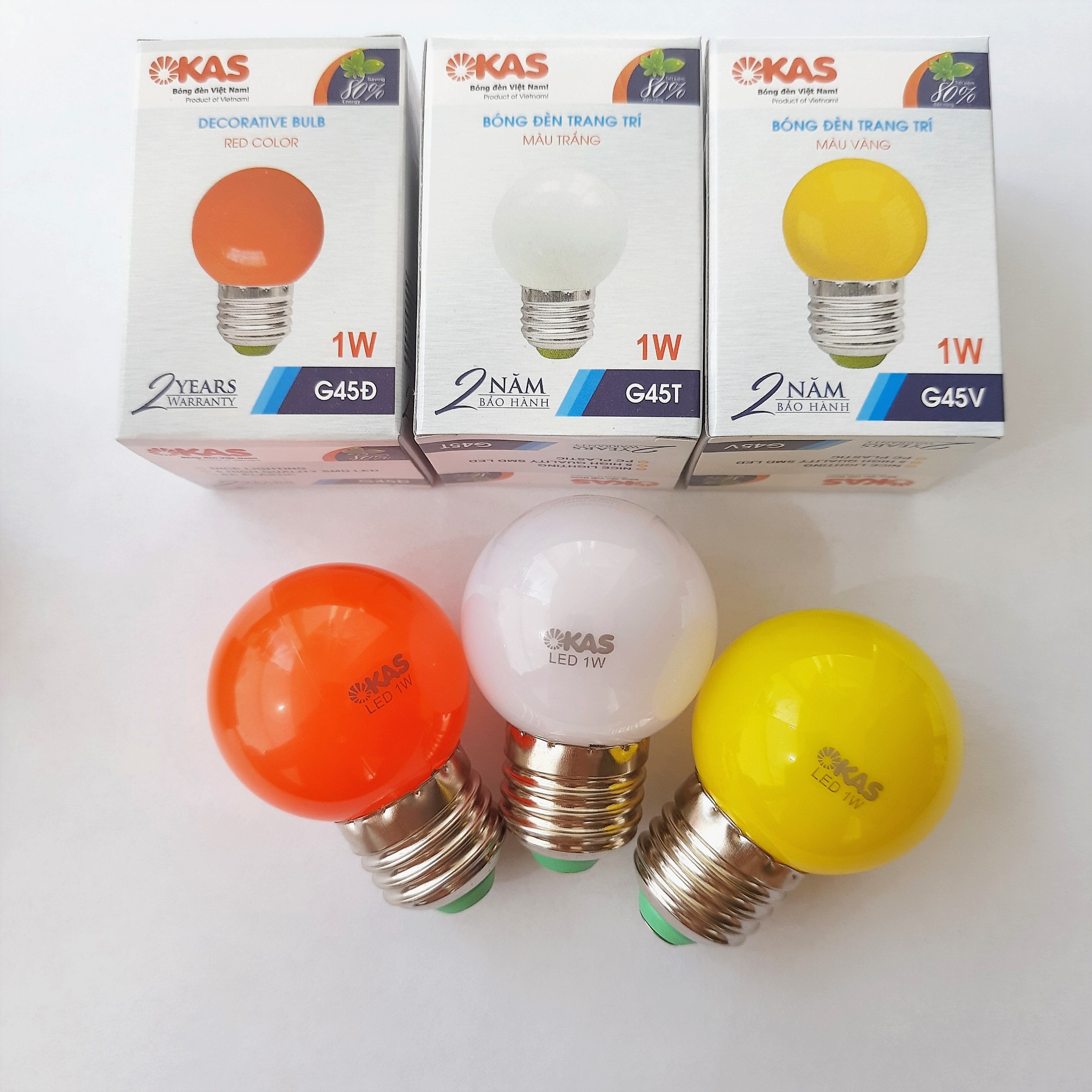 Bóng đèn LED trang trí OKAS G45 1W E27