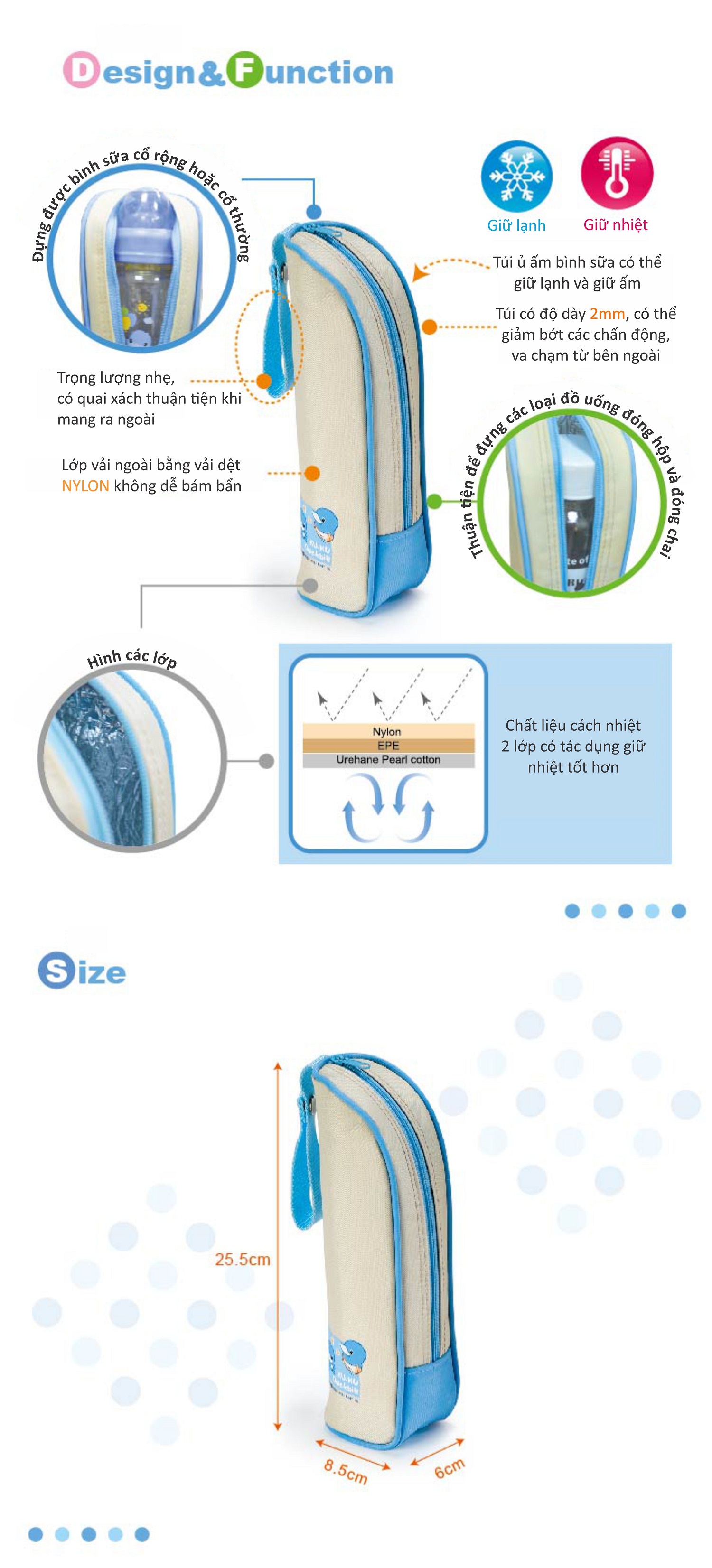Ủ ấm bình sữa đơn KUKU KU5449