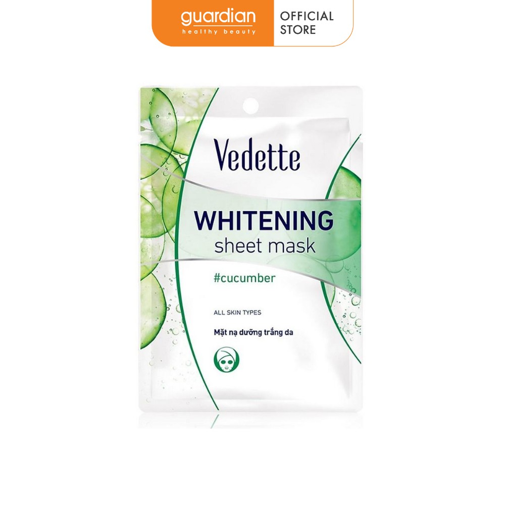 Mặt nạ giấy trắng da dưa leo vedette 22ml