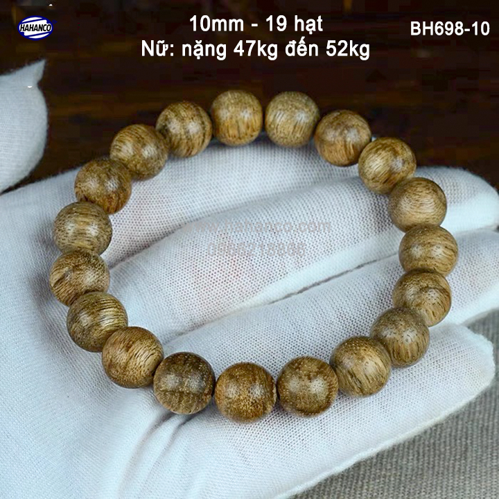 Vòng Gỗ Trầm Hương - An Yên - Thịnh Vượng - Trầm Tốc Việt - Đủ size -BH698