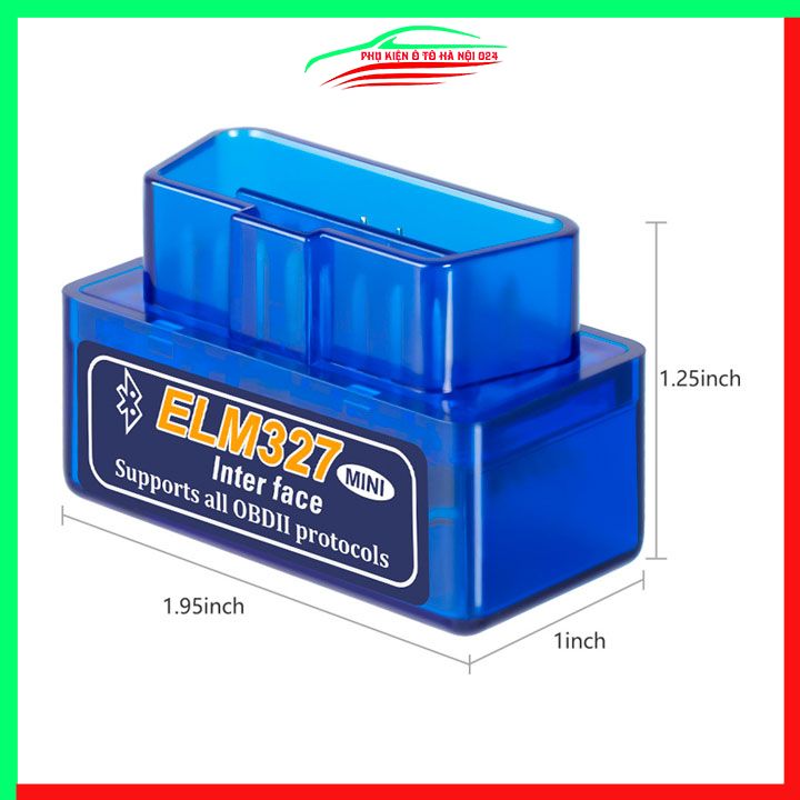 Đầu đọc lỗi ô tô mini Bluetooth kèm đĩa ELM327 Bluetooth OBD2 2.1