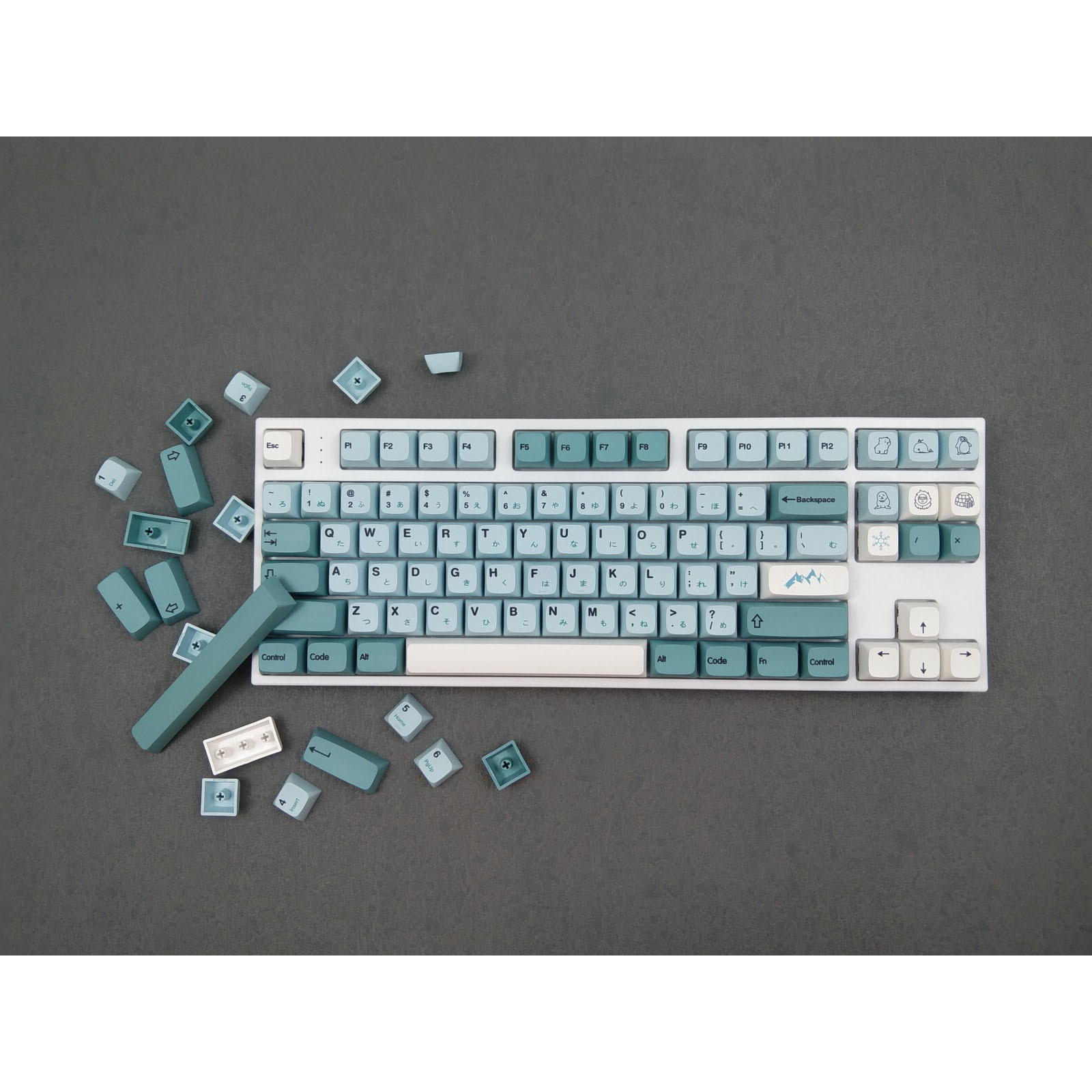 keycap iceberg,chất liệu pbt,profile XDA