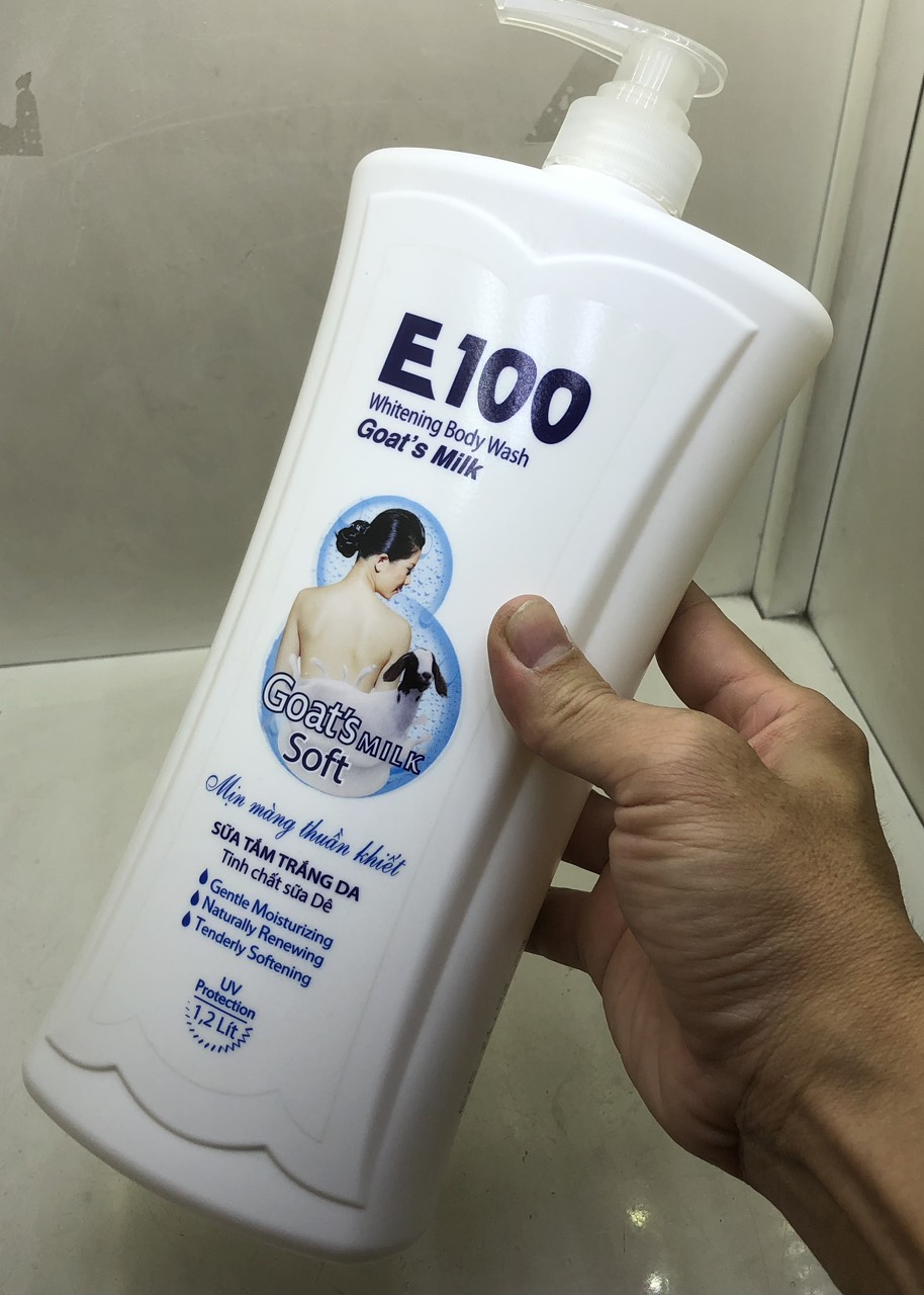 Sữa Tắm E100 Silky Màu Vàng 1200ml