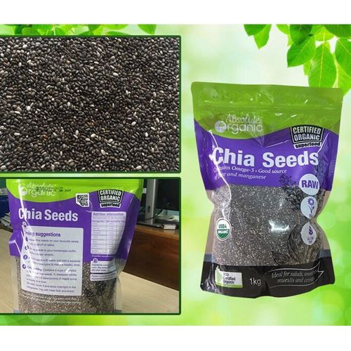 【NHẬP KHẨU】Hạt Chia Úc 1KG Absolute Organic MỚI NHẤT !
