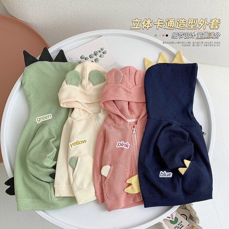 Áo khoác khủng long chất len tổ ong (6-18kg)