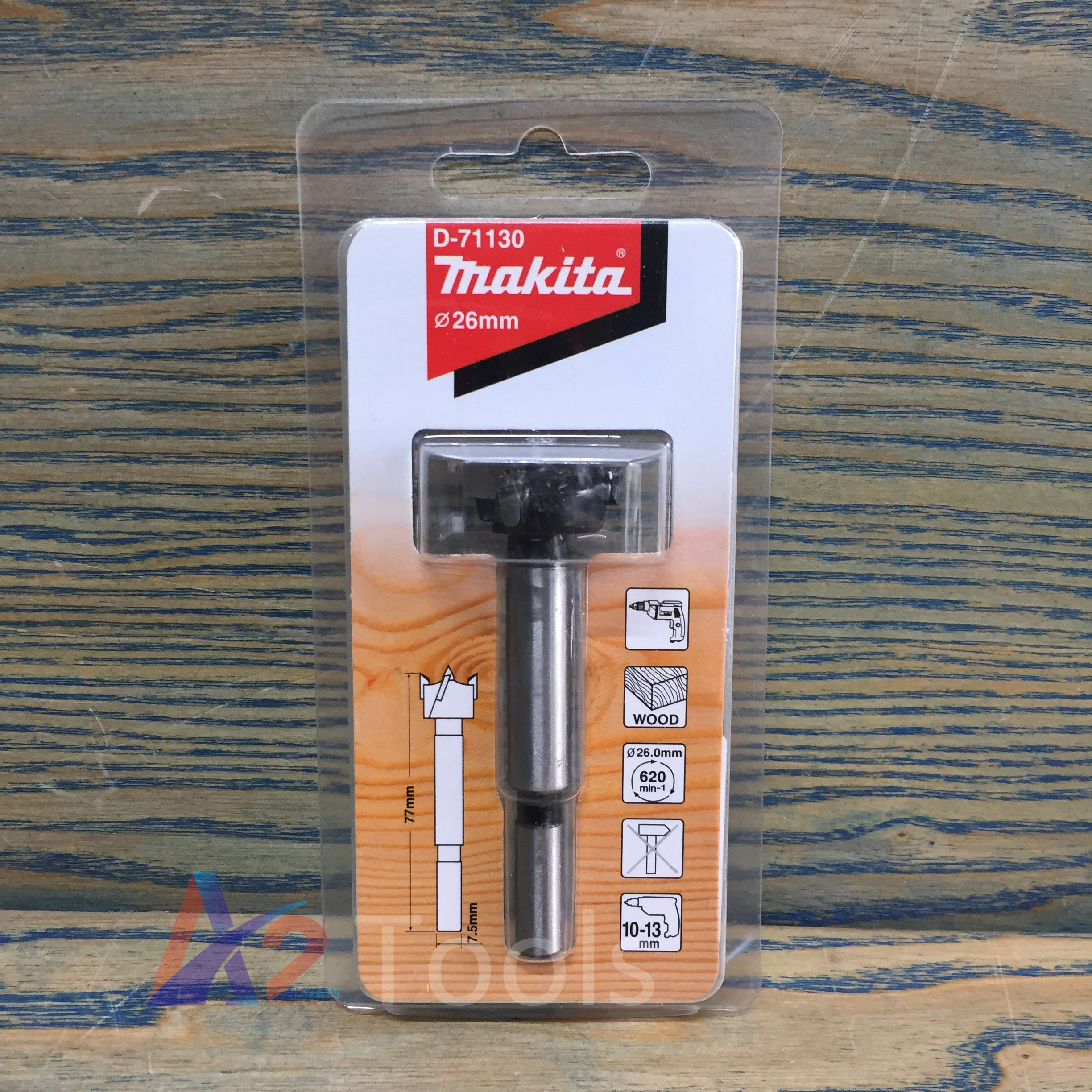 Mũi khoét gỗ 26x77mm Makita D-71130