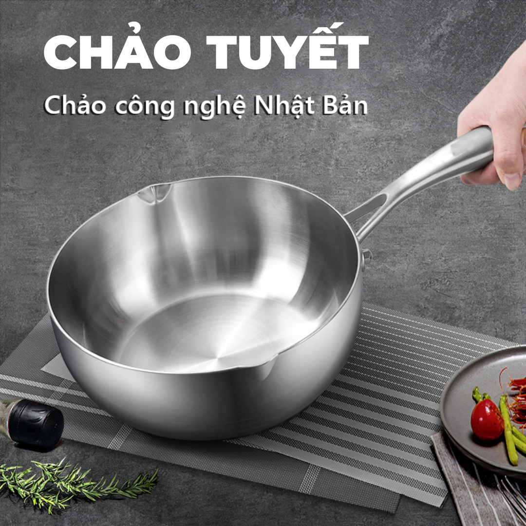 Chảo Tuyết Chống Dính SEKA 26cm Dùng Cho Mọi Loại Bếp - Hàng Chính Hãng - Bảo hành 1 đổi 1