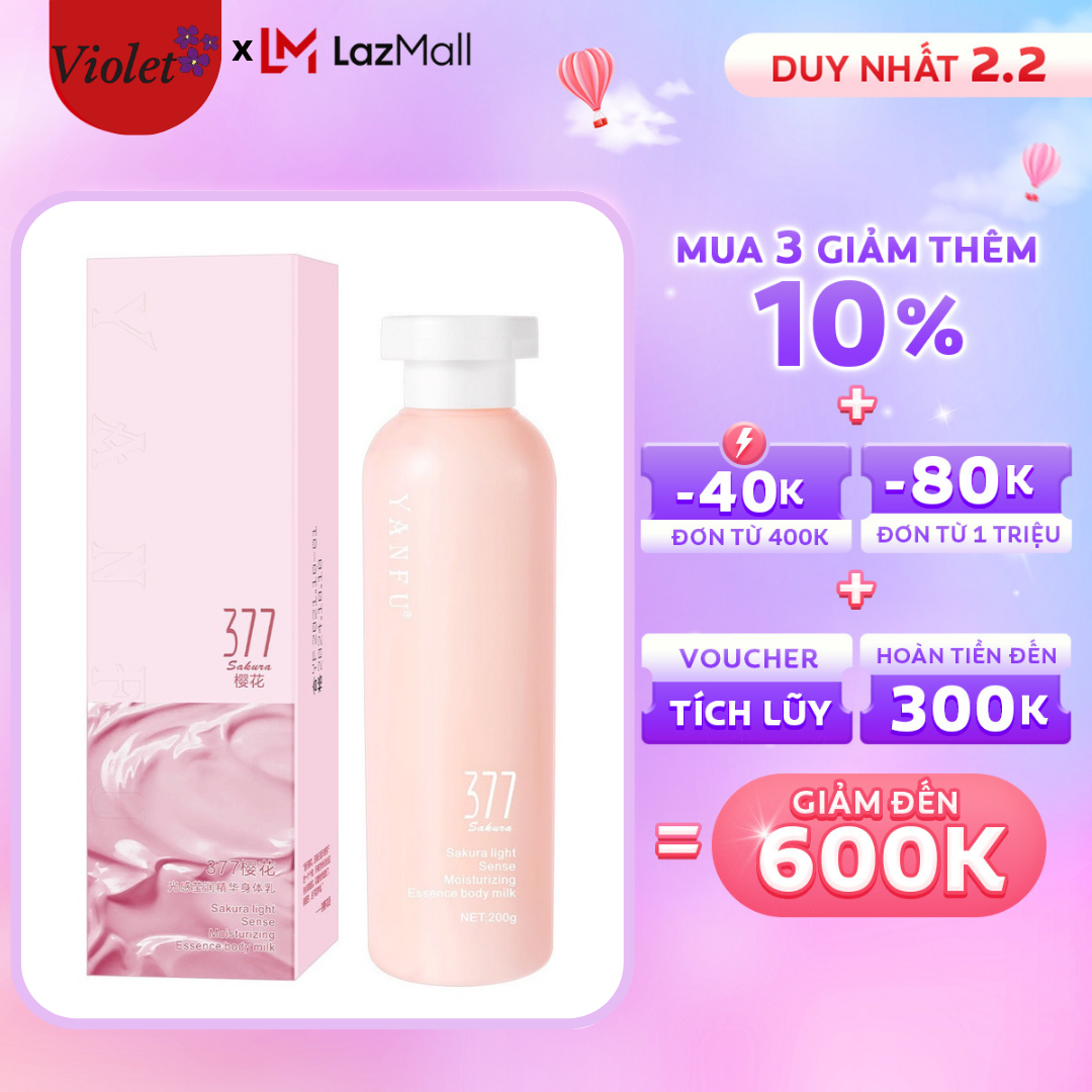 Sữa tắm hương nước hoa yanfu , sữa dưỡng thể trắng da yanfu - 200g