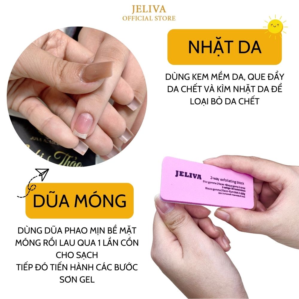 Phao vuông dũa móng JELIVA