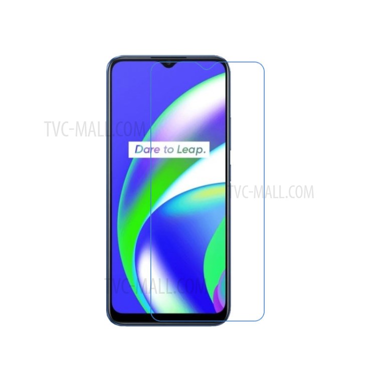 Kính cường lực Realme C15 (Chuẩn 9H Trong Suốt, Không Full)