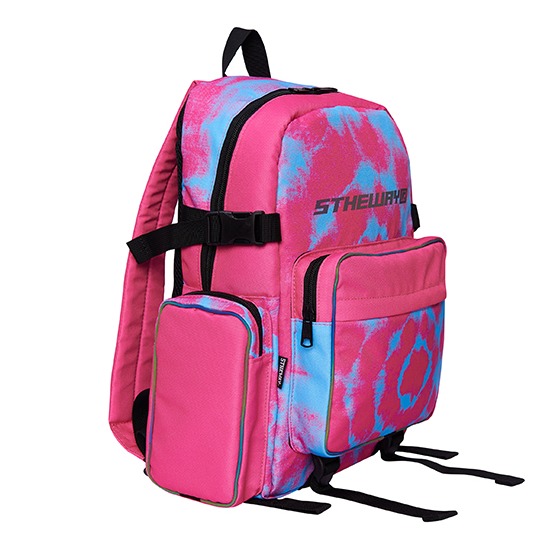 5theway® /tie dye/ rocket backpack™ in south beach aka balo màu đỏ