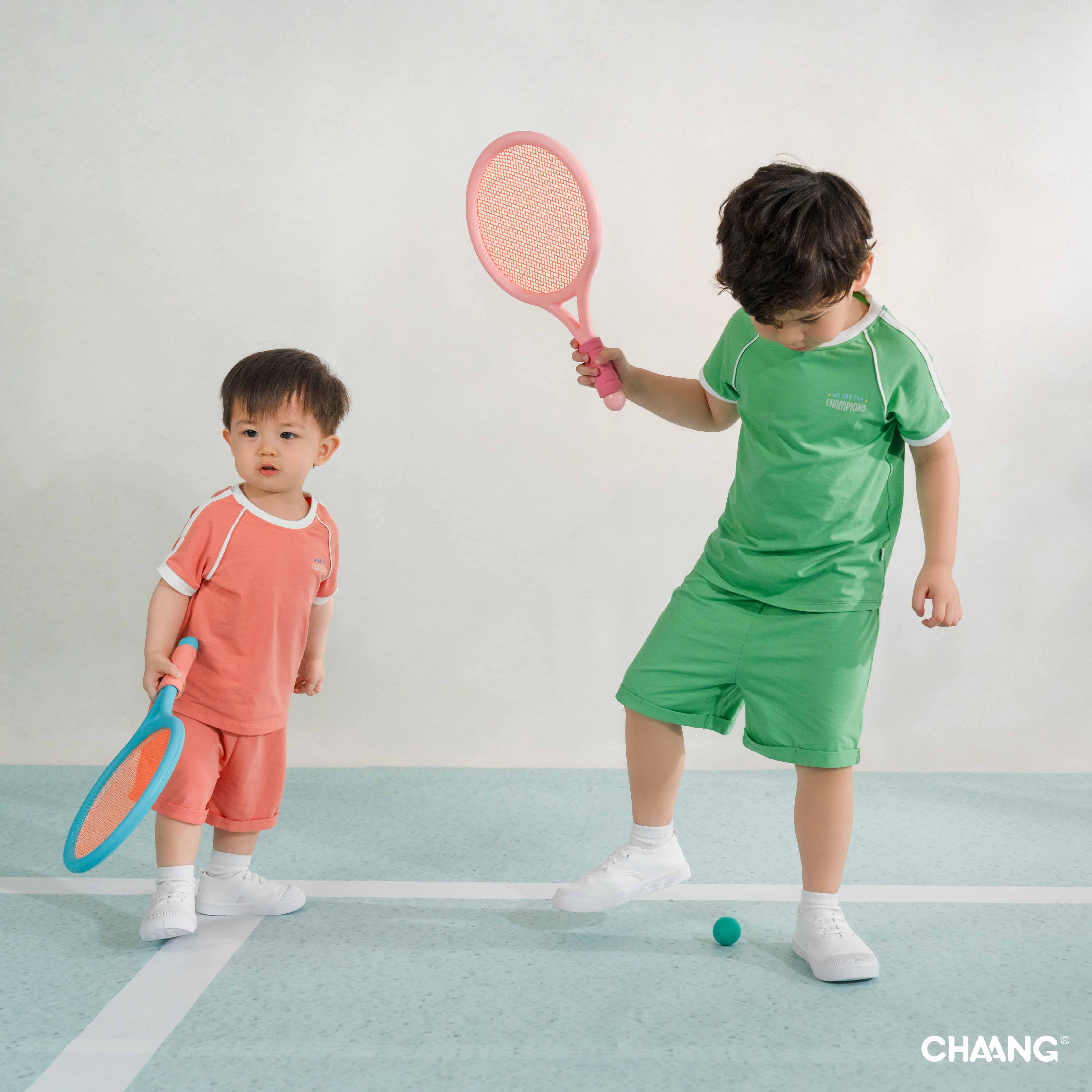 [CHAANG] Bộ quần áo cộc raglan bé trai Olympia Chaang