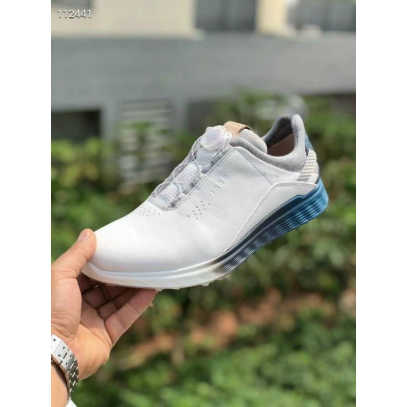 Giày ecco golf nhập khẩu Thailan - Nút vặn đế xanh.