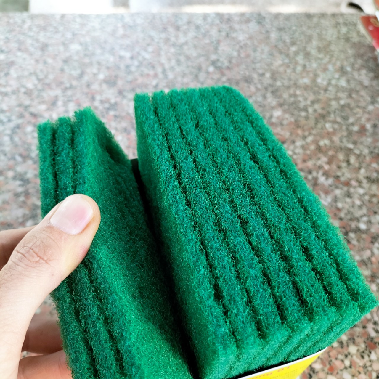 1 Miếng Cước Rửa Chén Xanh SIZE 15X12CM HCM