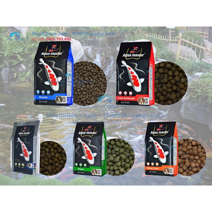 "Hoàn tiền đến 10%" THỨC ĂN CÁ KOI AQUAMASTER HI GROWTH 42% PROTEIN CHIẾT LẺ BAO 5KG