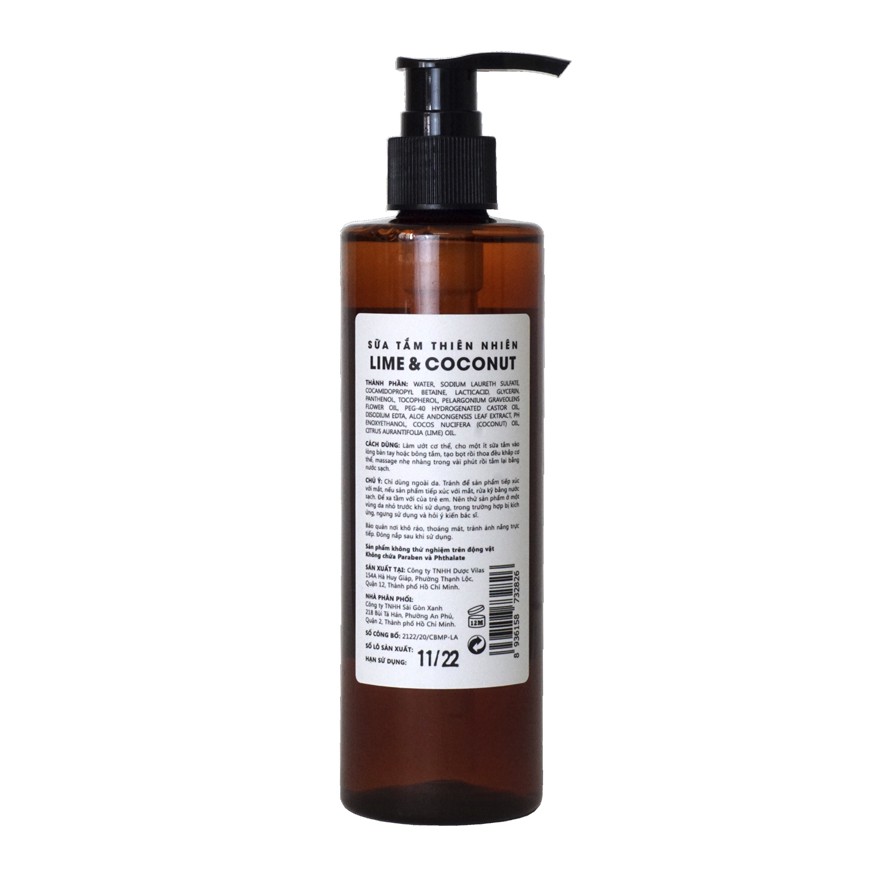Sữa tắm Lime & Coconut (250ml)