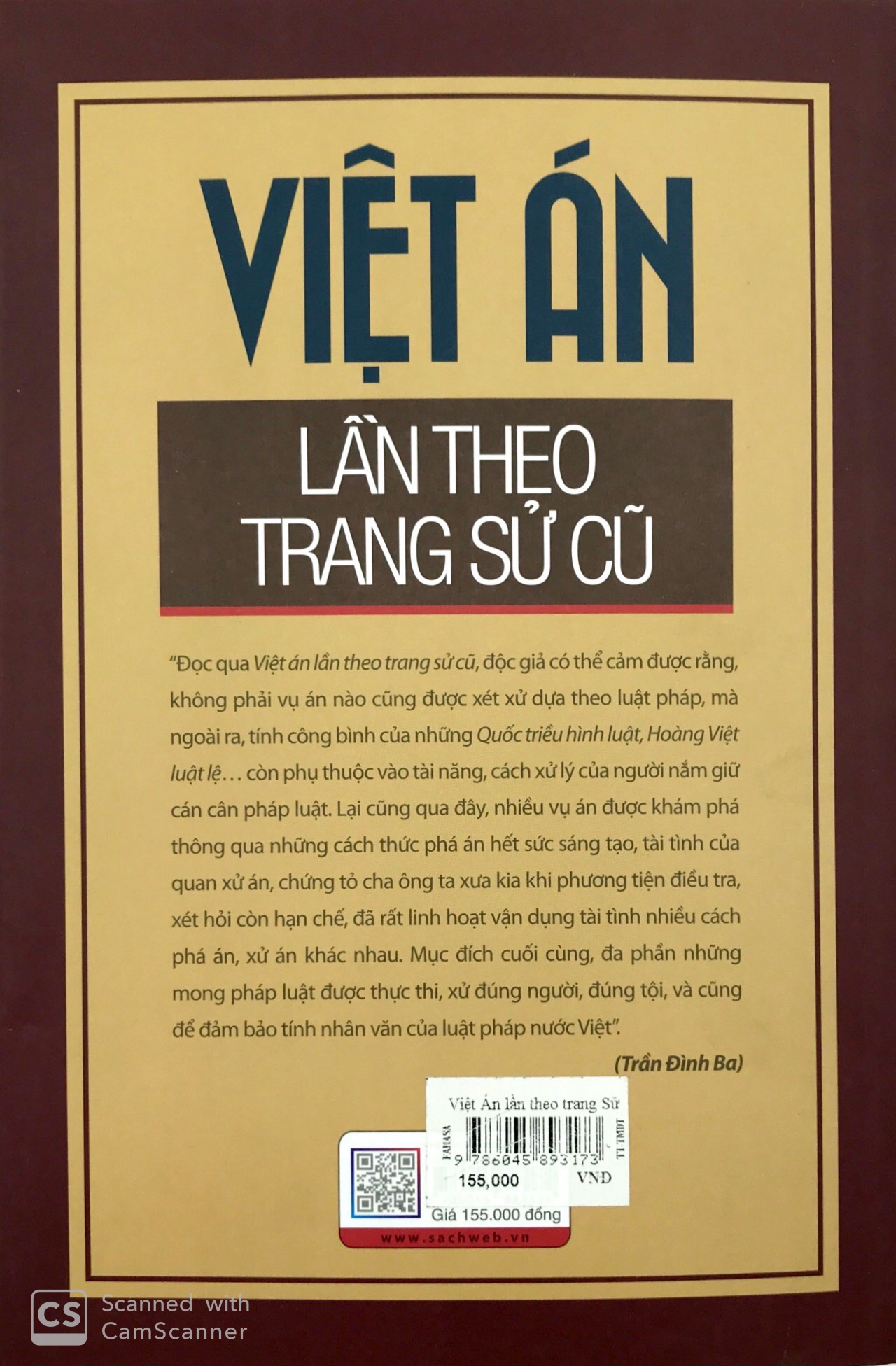 Fahasa - Việt Án Lần Theo Trang Sử Cũ (Tái Bản 2019)
