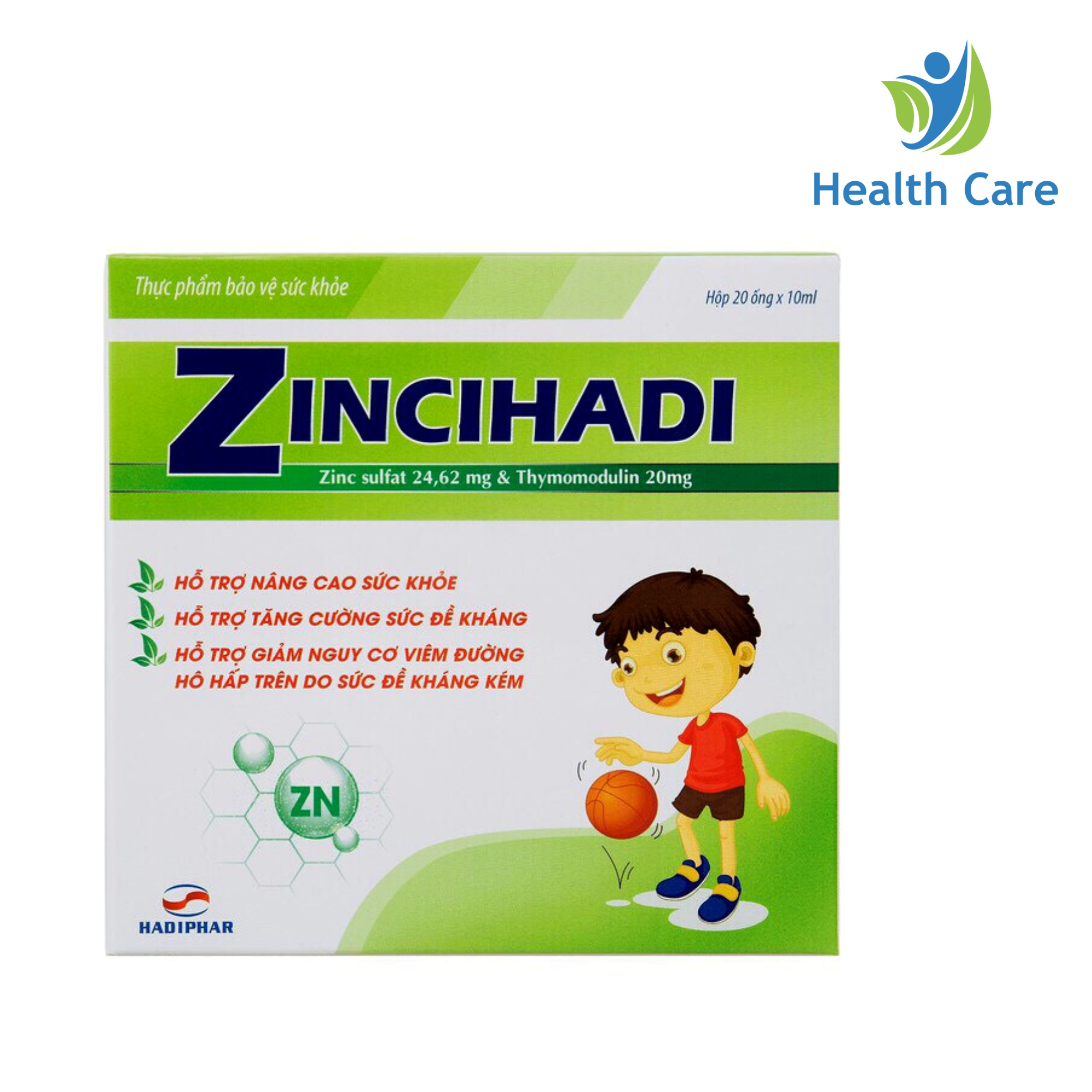 Kẽm cho bé biếng ăn Zincihadi giúp trẻ ăn ngon, cải thiện biếng ăn, tăng sức đề kháng, tiêu hóa tốt