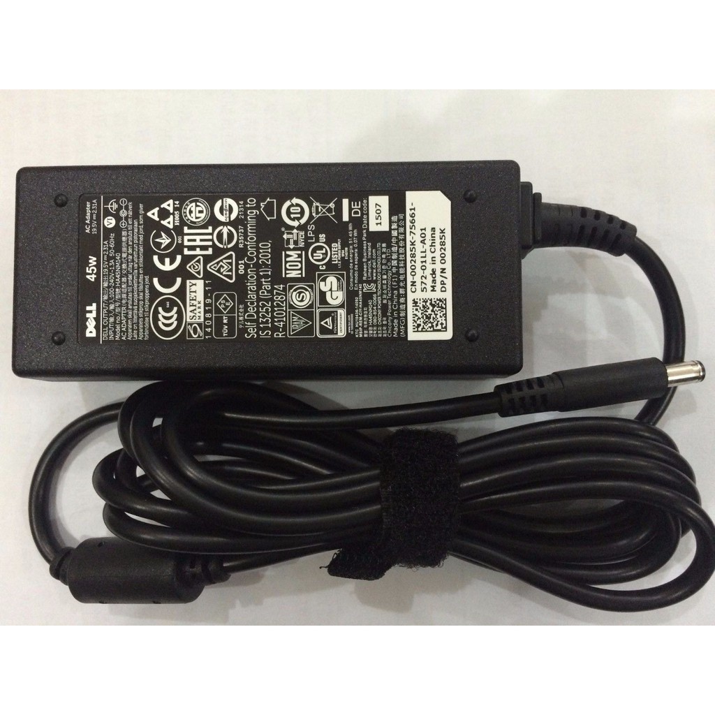 [HCM]Sạc cho Laptop Dell Vostro 3541 3542 3543 3546 3551 3552 3558 3559 3568 3458 3459 3468 2.31A 45W chân kim bé Hàng Full Box