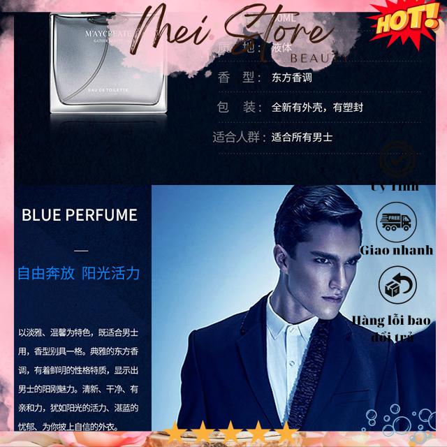 [GIẢM 5% ĐƠN 129K][HCM]Nước hoa nam Maycreate Gather Beauty Cologne Perfume For MEN 55ml