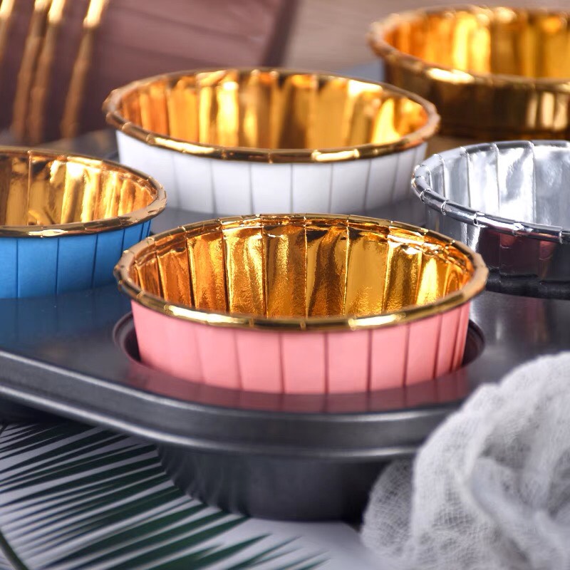 SET 50 CUP ĐỰNG CUPCAKE GIẤY NHIỀU MÀU