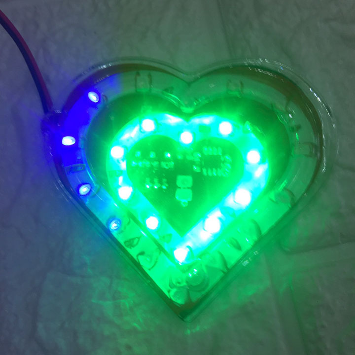 Đèn LED trái tim xe máy , độ xe cực chất
