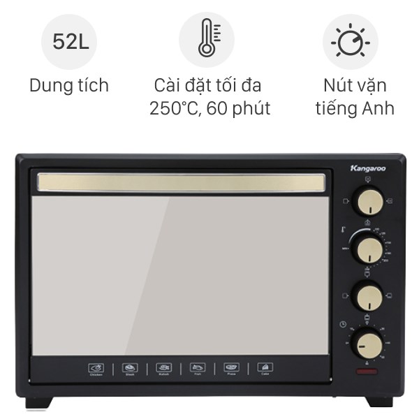 100% new display 99% Authentic Kangaroo kg5201 52 liter oven 12 months warranty original