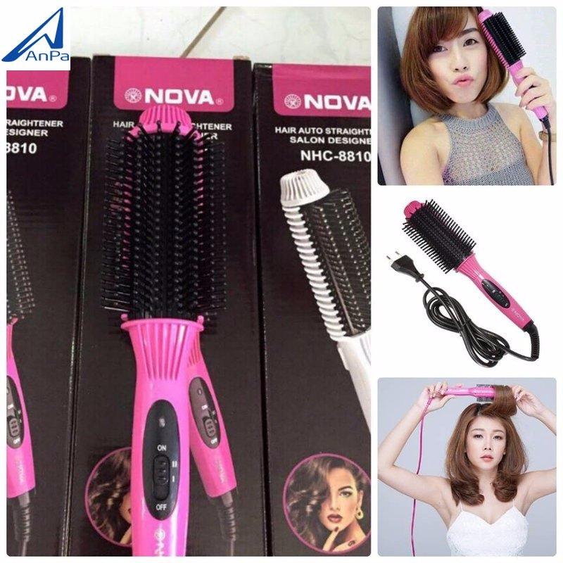 Lược Điện Uốn Tóc 2 In 1 Nova 8810