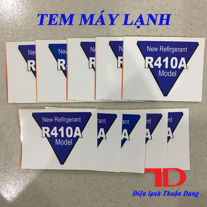 Combo 10 tem máy lạnh R410A
