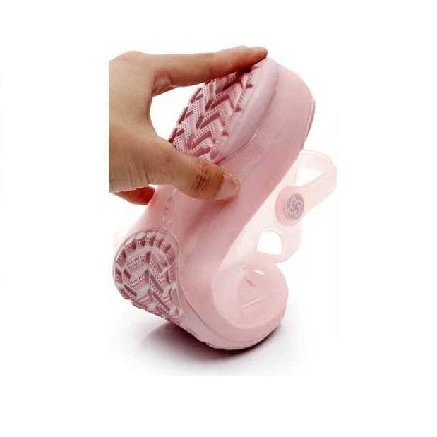 Xăng đan nữ nhựa trong suốt, đế mềm siêu êm (hồng, kem đậm, xanh)
