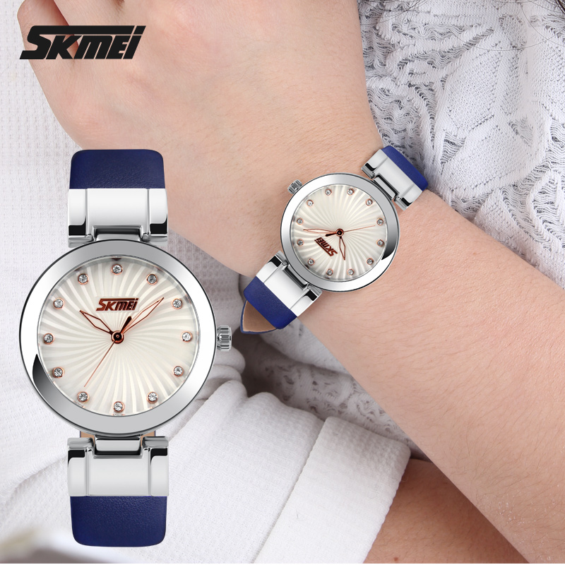 Đồng hồ nữ dây da Skmei 9086