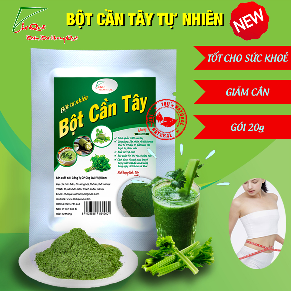 Bột Cần Tây Nguyên Chất Gói 20g