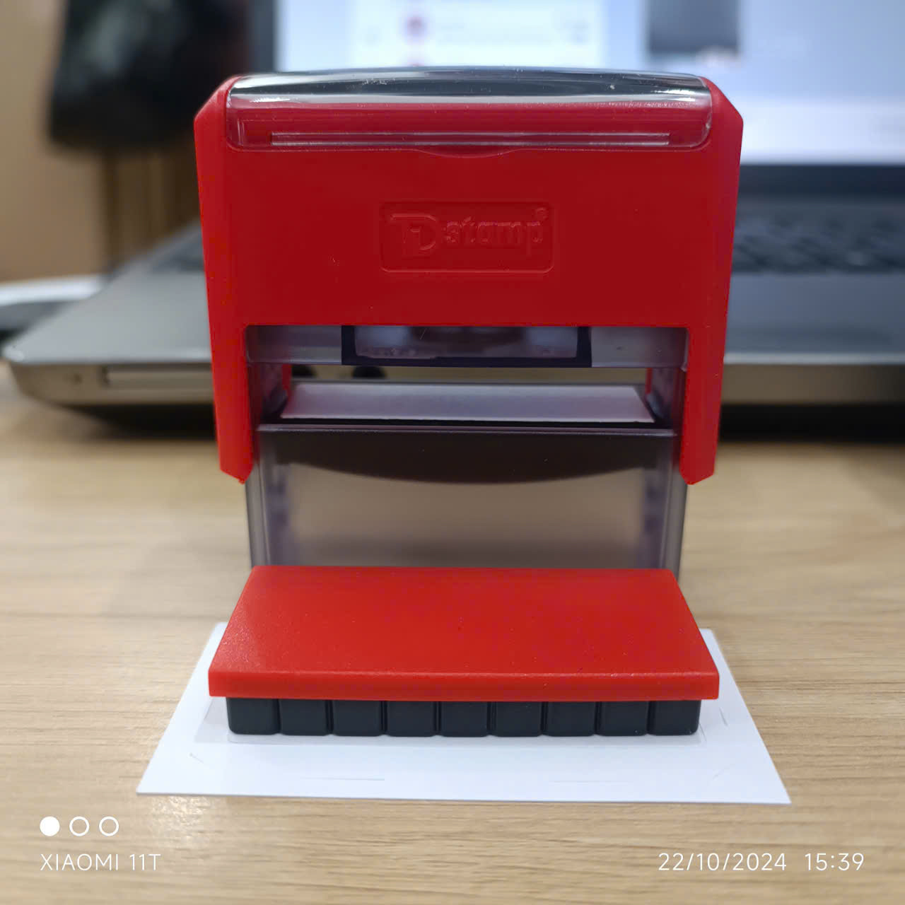 [HCM]Khắc dấu tên 1 dòng dài TDstamp T-217