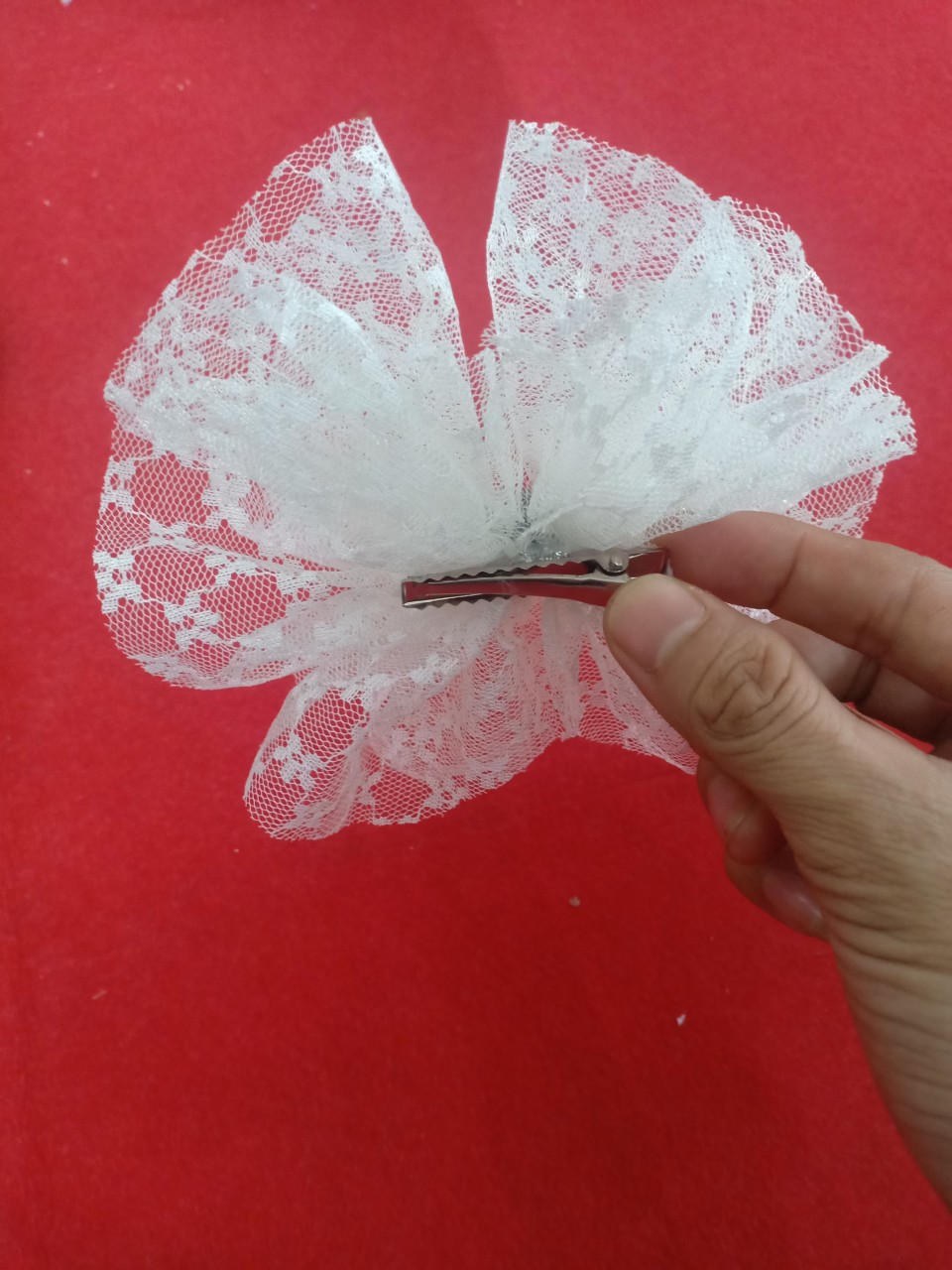 cài nơ cho bé , cài tóc ren , phụ kiện cho bé