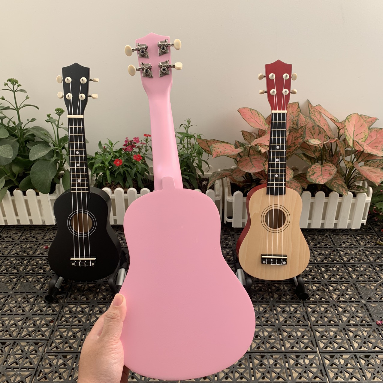ĐÀN UKULELE SOPRANO 21INCH HỒNG NHẠT