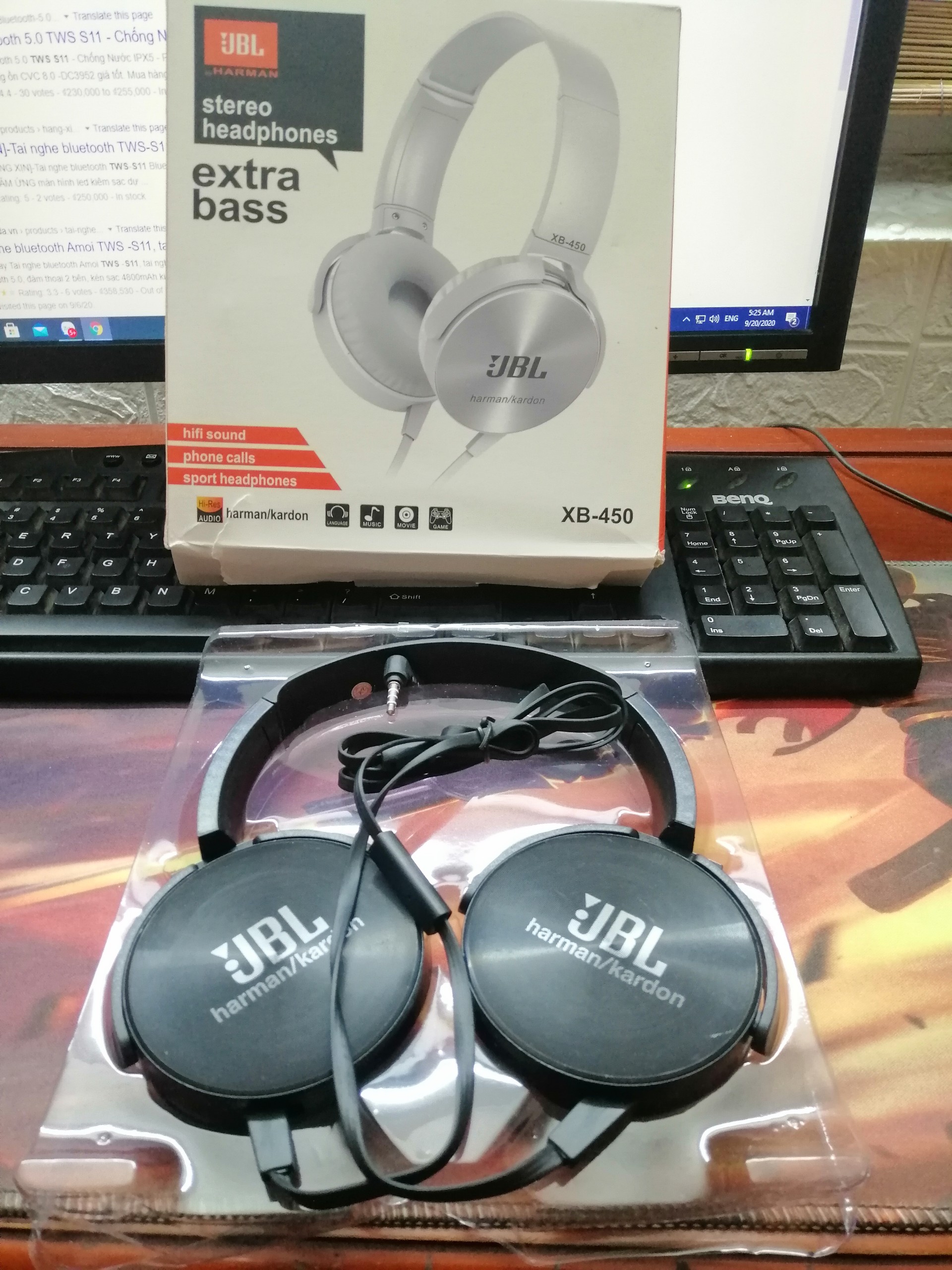 🚀[Rẻ VÀ CHẤT ] Tai nghe JBL jack 3,5mm👏 XB450