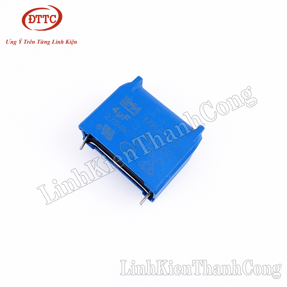 Tụ Bếp Từ 4uF 275VAC 400VDC Đứng Xanh
